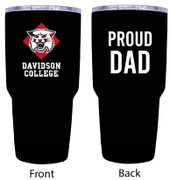 Davidson College Proud Dad 24 oz Insulated Stainless Steel Tumblers Black.