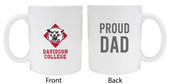 Davidson College Proud Dad White Ceramic Coffee Mug (White).