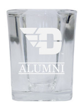 Dayton Flyers College Alumni 2 Ounce Square Shot Glass laser etched