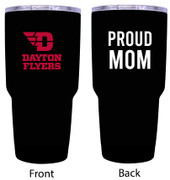 Dayton Flyers Proud Mom 24 oz Insulated Stainless Steel Tumblers Black.