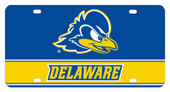 Delaware Blue Hens Metal License Plate