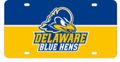 Delaware Blue Hens Metal License Plate Car Tag