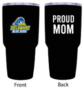 Delaware Blue Hens Proud Mom 24 oz Insulated Stainless Steel Tumblers Black.