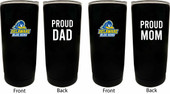 Delaware Blue Hens Proud Mom and Dad 16 oz Insulated Stainless Steel Tumblers 2 Pack Black.