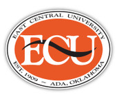 East Central University Tigers 4 Inch Vinyl Decal Sticker