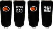 East Central University Tigers Proud Mom and Dad 16 oz Insulated Stainless Steel Tumblers 2 Pack Black.