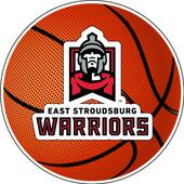 East Stroudsburg University 4-Inch Round Basketball Vinyl Decal Sticker