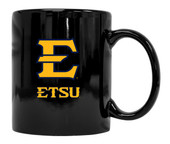 East Tennessee State University Black Ceramic Mug (Black).