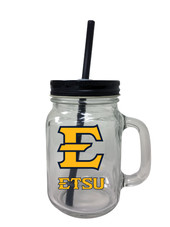 East Tennessee State University Mason Jar Glass 2-Pack