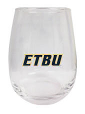 East Texas Baptist University 9 oz Stemless Wine Glass