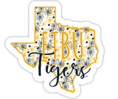 East Texas Baptist University Floral State Die Cut Decal 2-Inch