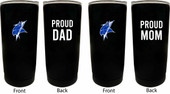 Elizabeth City State University Proud Mom and Dad 16 oz Insulated Stainless Steel Tumblers 2 Pack Black.