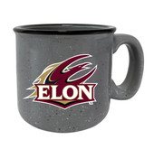 Elon University 8 oz Speckled Ceramic Camper Coffee Mug (Gray).