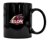 Elon University Black Ceramic Mug (Black).