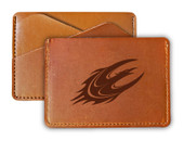 Elon University College Leather Card Holder Wallet