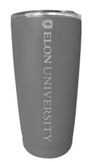 Elon University Etched 16 oz Stainless Steel Tumbler (Gray)
