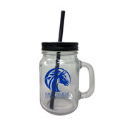 Fayetteville State University Mason Jar Glass