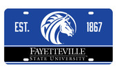 Fayetteville State University Metal License Plate