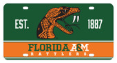 Florida A&M Rattlers Metal License Plate