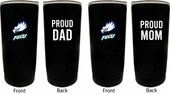 Florida Gulf Coast Eagles Proud Mom and Dad 16 oz Insulated Stainless Steel Tumblers 2 Pack Black.