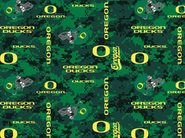 Oregon Ducks Fleece Blanket Fabric-Digi Camo Design-Sold By The Yard Oregon Ducks Fleece Blanket Fabric-Digi Camo Design-Sold By The Yard