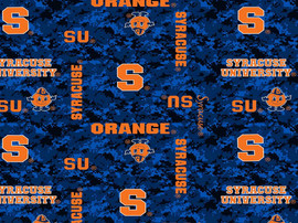 Syracuse Orange Fleece Blanket Fabric-Digi Camo Design-Sold By The Yard Syracuse Orange Fleece Blanket Fabric-Digi Camo Design-Sold By The Yard