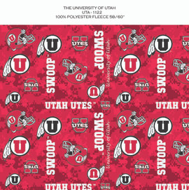 UTAH UTES DIGITAL CAMO FLEECE ALLOVER DESIGN