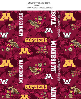 MINNESOTA DIGITAL CAMO FLEECE ALLOVER DESIGN MINNESOTA DIGITAL CAMO FLEECE ALLOVER DESIGN