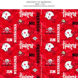 NEBRASKA CORNHUSKERS DIGITAL CAMO FLEECE ALLOVER DESIGN NEBRASKA CORNHUSKERS DIGITAL CAMO FLEECE ALLOVER DESIGN