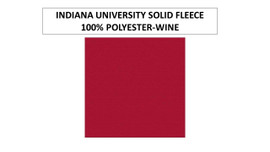 Indiana Solid Red Fleece Fabric-Sold By The Yard Indiana Solid Red Fleece Fabric-Sold By The Yard