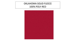 Oklahoma Solid Red Fleece Fabric-Sold By The Yard