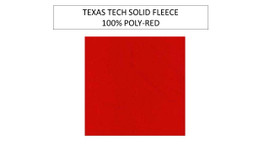 Texas Tech Solid Red Fleece Fabric-Sold By The Yard