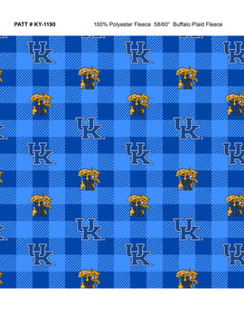 Kansas Fleece Fabric Buffalo Plaid Design