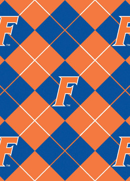 University of Florida Gators Argyle Fleece Fabric Remnants University of Florida Gators Argyle Fleece Fabric Remnants