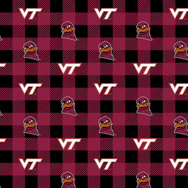 Reversible Bandana Made With Virginia Tech University Fabric 