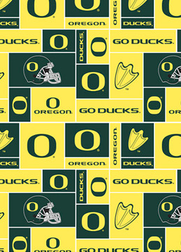 University of Oregon Ducks Geometric Fleece Fabric Remnants University of Oregon Ducks Geometric Fleece Fabric Remnants