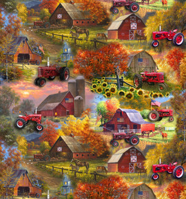 Farmall Agriculture Cotton Fabric Collection by Sykel-Farmall Barns Farmall Agriculture Cotton Fabric Collection by Sykel-Farmall Barns