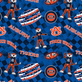 Official Licensed Auburn University Cotton Quilting Fabric-Auburn Tigers Check Allover Cotton Fabric Sold by the Yard Official Licensed Auburn University Cotton Quilting Fabric-Auburn Tigers Check Allover Cotton Fabric Sold by the Yard