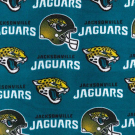 Jacksonville Jaguars NFL Football Logo Fabric Traditions Polyester Fleece Fabric NFL-6733-D
