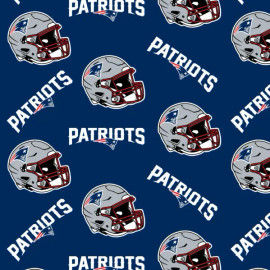 New England Patriots NFL Football Logo Fabric Traditions Polyester Fleece Fabric NFL-6465-D