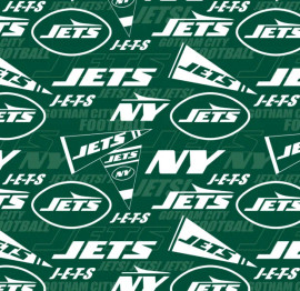New York Jets NFL Football Logo Fabric Traditions Polyester Fleece Fabric NFL-70575-D New York Jets NFL Football Logo Fabric Traditions Polyester Fleece Fabric NFL-70575-D