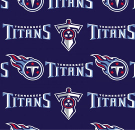 Tennessee Titans NFL Football Logo 58" Fabri Traditions Cotton Fabric NFL-70171D