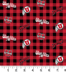 Fabrique Innovations South Carolina State University Bulldogs Cotton Fabric with Tone on Tone Print and Matching Solid Cotton Fabrics