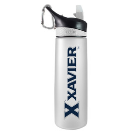 Columbia College Tritan Plastic Frosted Sport Water Bottle, Design-2 - White