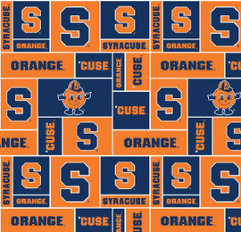 SYRACUSE UNIVERSITY-COLLEGE-UNIVERSITY-LOGO-PRINTED-FLEECE-NO SEW FLEECE BLANKET-FABRIC-02 SYRACUSE UNIVERSITY-COLLEGE-UNIVERSITY-LOGO-PRINTED-FLEECE-NO SEW FLEECE BLANKET-FABRIC-02
