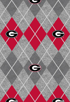 University of Georgia Fleece Fabric-Sold by the Yard