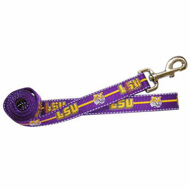 LSU Louisiana State University Laser Engraved Silicone Keychain Strap -  Purple