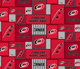 Carolina Hurricanes Fleece Fabric with Patch Design Print-Sold By the Yard (DISCONTINUED) Carolina Hurricanes Fleece Fabric with Patch Design Print-Sold By the Yard (DISCONTINUED)