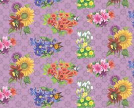 Old Farmers Almanac Cotton Fabric Collection by Sykel-OFA Floral Sundial Old Farmers Almanac Cotton Fabric Collection by Sykel-OFA Floral Sundial