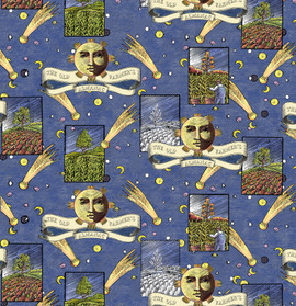 Old Farmers Almanac Cotton Fabric Collection by Sykel-OFA Celestial Patch Old Farmers Almanac Cotton Fabric Collection by Sykel-OFA Celestial Patch